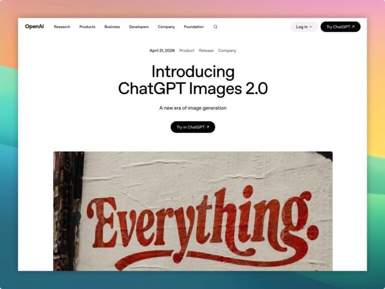 ChatGPT Images 2.0 推出！支援中文、思考模式 AI 圖片生成工具