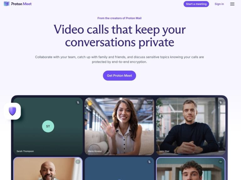 Proton Meet 推出：主打端對端加密的隱私優先視訊會議服務（完整介紹與教學）