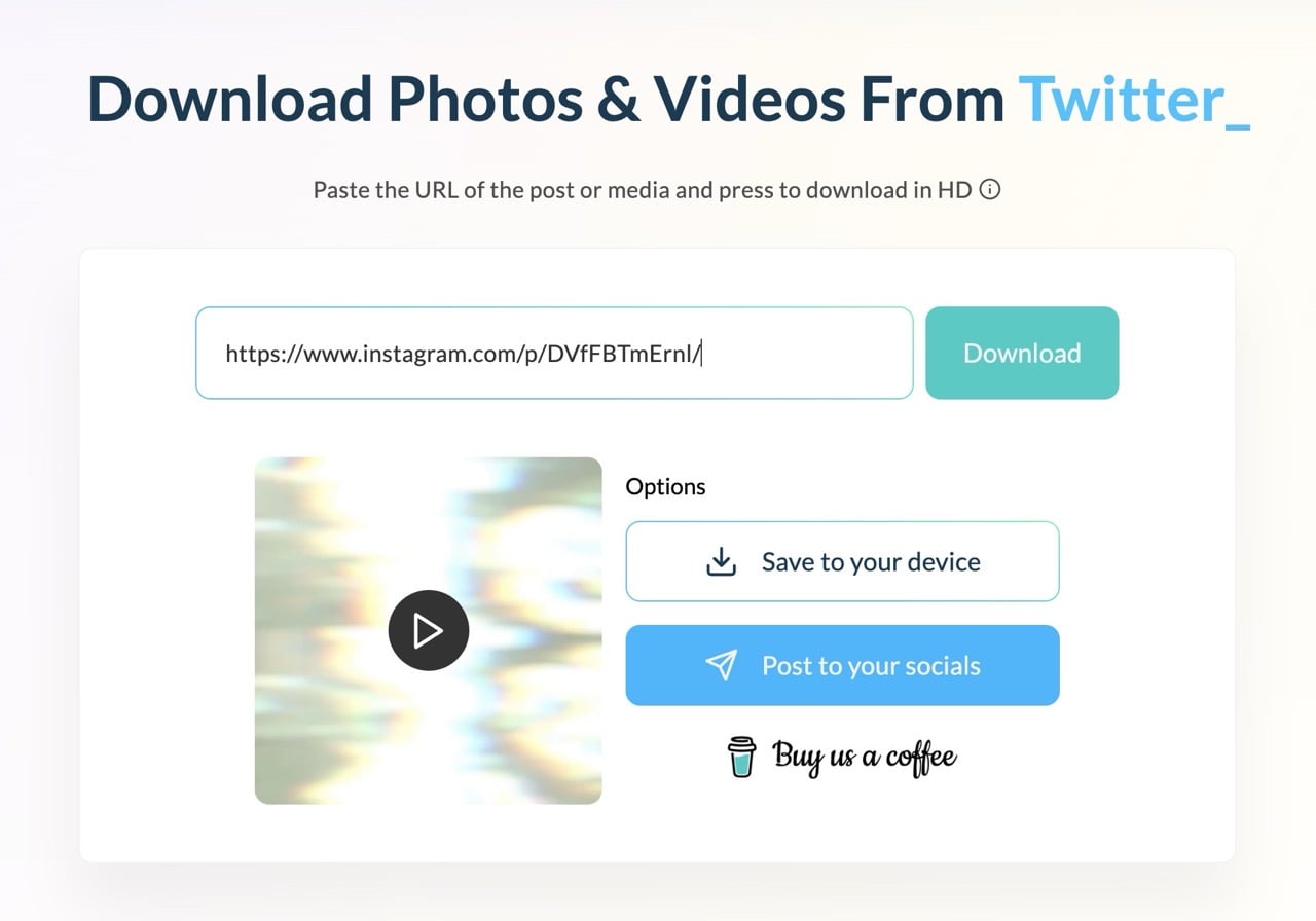 Publer 社群網站相片影片下載器