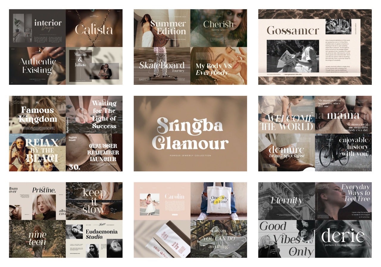 Font Bundles 限時免費：New Stylish Serif Font Bundle 11 款襯線字型包下載