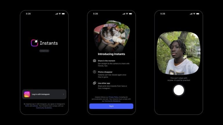 Instagram 全新應用程式 Instants 推出：主打無濾鏡即拍即傳與閱後即焚