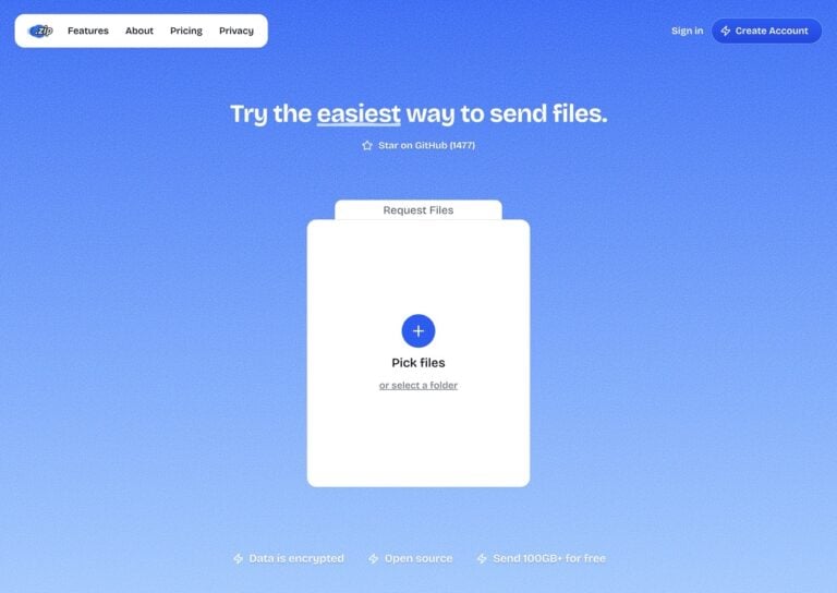 transfer.zip：無限制大小的點對點加密免費線上傳檔工具