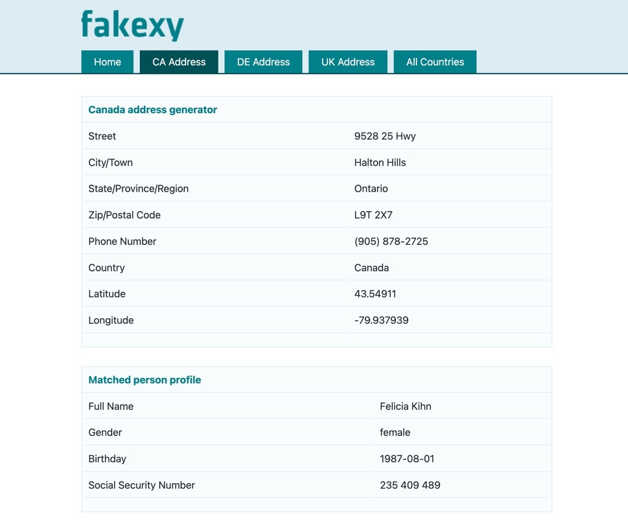 fakexy-random-data-generator-2.jpg Fakexy 線上虛擬個資生成器:隨機產生各國測試地址與信用卡號