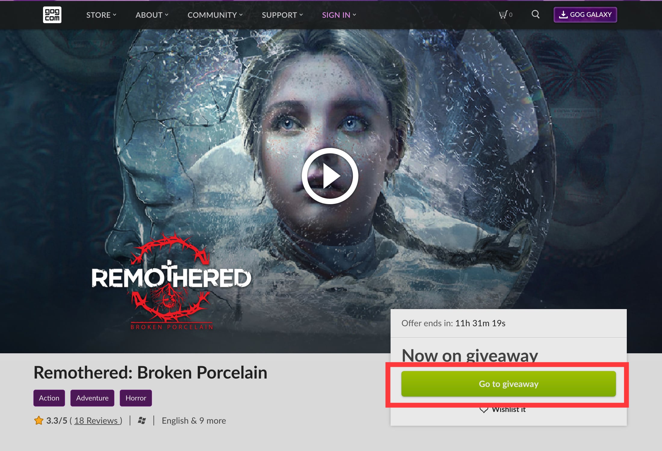 GOG 限時免費《父礙:碎瓷 Remothered: Broken Porcelain》生存驚悚遊戲,24 小時完整版下載 2 GOG 限時免費《父礙:碎瓷 Remothered: Broken Porcelain》生存驚悚遊戲,24 小時完整版下載