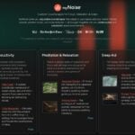 myNoise 免費白噪音與環境音平台，十段滑桿自訂專屬放鬆音頻