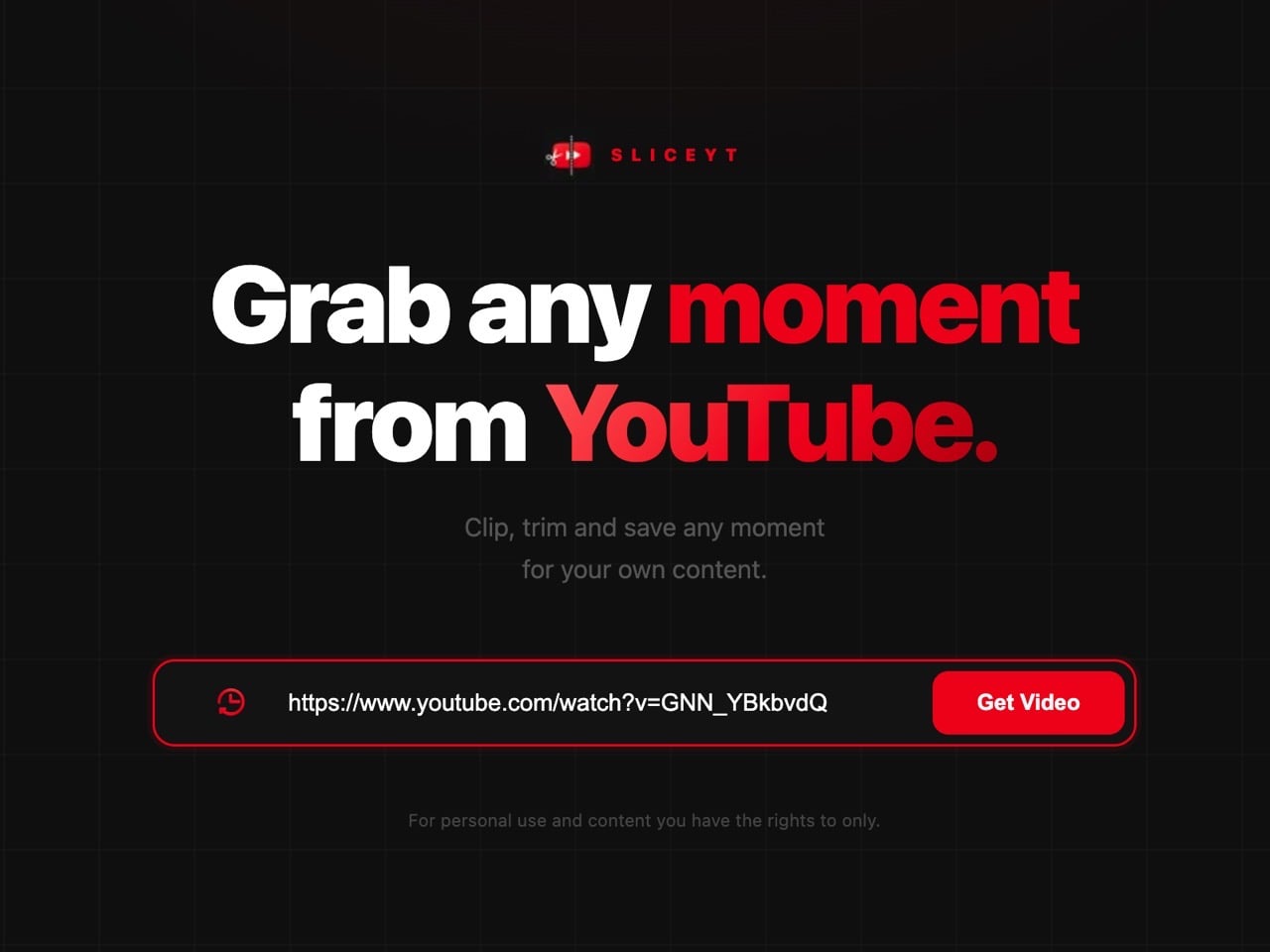 SliceYT：拖曳設定時間軸，免費下載 YouTube 指定片段為 MP4