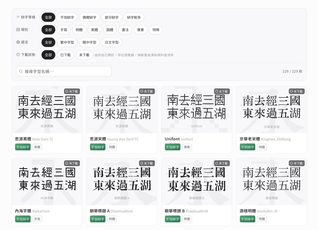 wumanzoo-font-finder-1.jpg 免費中文字型速查表