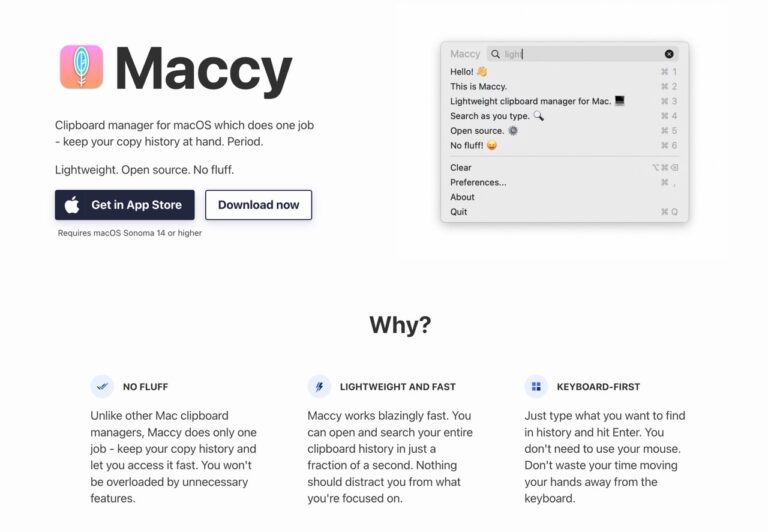Maccy 免費開源 Mac 剪貼簿管理工具,保留複製紀錄快速搜尋貼上 2 Maccy 免費開源 Mac 剪貼簿管理工具,保留複製紀錄快速搜尋貼上