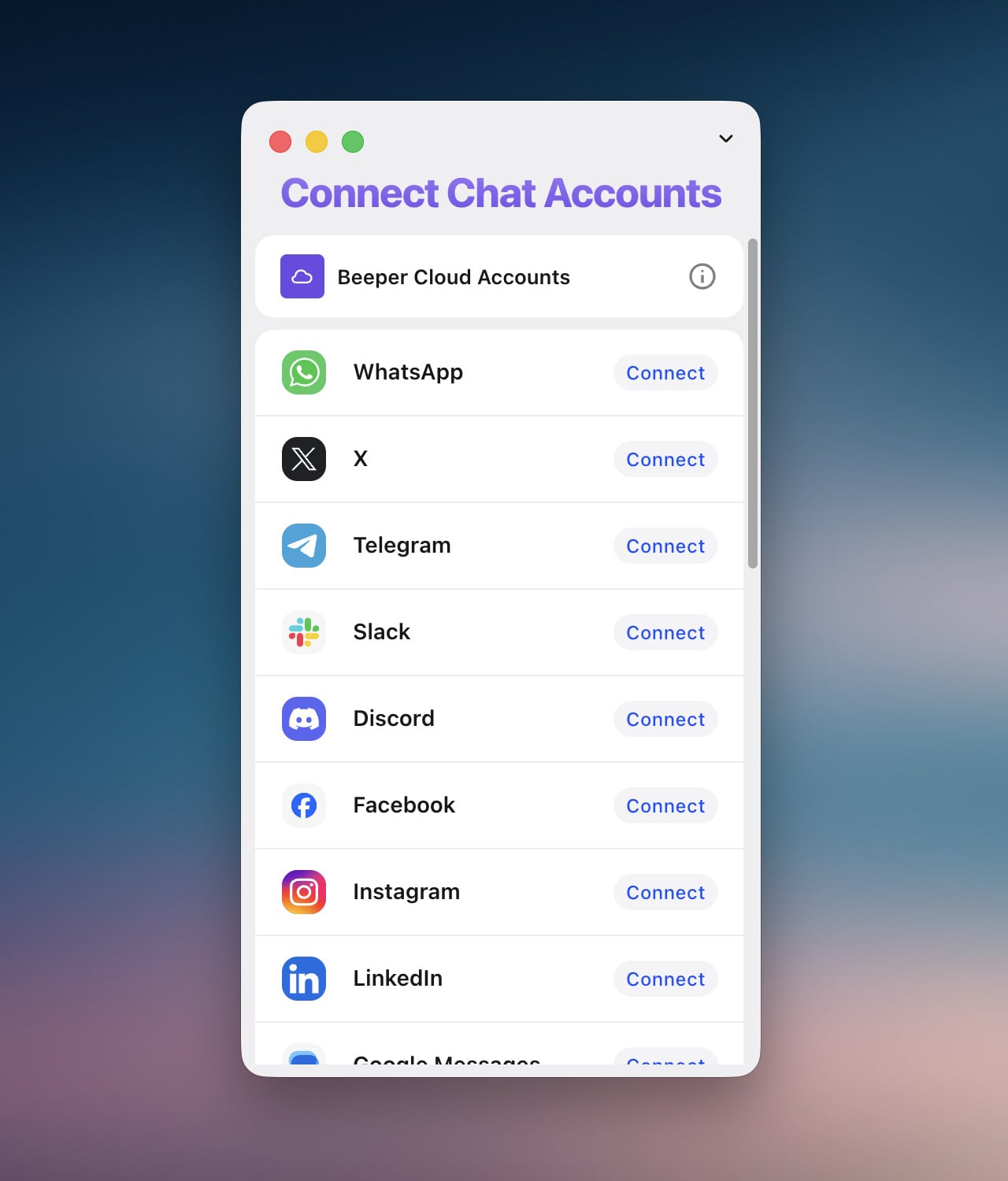 LINE、IG、Telegram 訊息整合到一個 App，Beeper 免費版實測