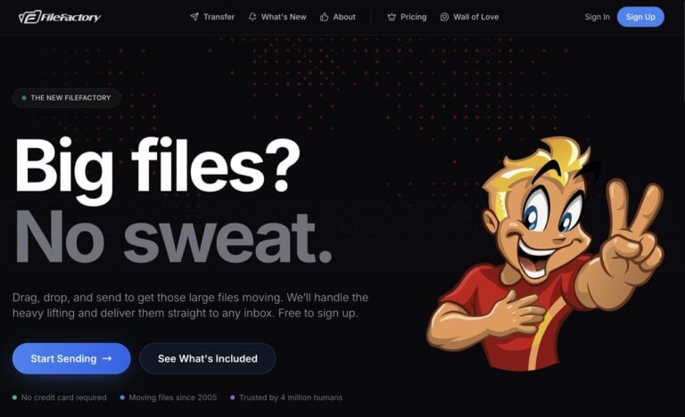 FileFactory Transfer 免費大檔傳輸服務,最高 5 GB 一次寄給 20 人 2 FileFactory Transfer 免費大檔傳輸服務,最高 5 GB 一次寄給 20 人