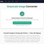 Grayscale Image Converter 線上把彩色照片轉黑白，四種灰階演算法免上傳免註冊