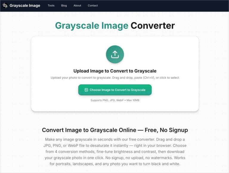 Grayscale Image Converter 線上把彩色照片轉黑白,四種灰階演算法免上傳免註冊 1 Grayscale Image Converter 線上把彩色照片轉黑白,四種灰階演算法免上傳免註冊