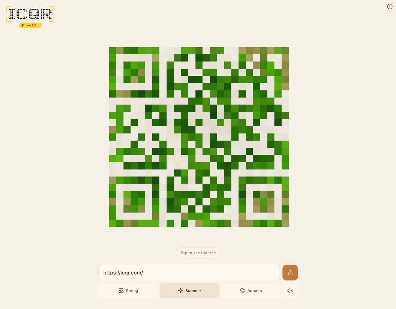 ICQR Magic Tree 免費 3D QR Code 產生器，把網址變成一棵會結出 QR 碼的立體樹