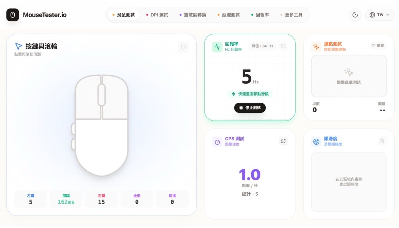 mousetester-io-4.jpg MouseTester.io 線上滑鼠測試工具,檢測按鍵、滾輪、回報率和連點故障