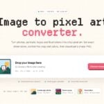 PixelArtBase 免費線上像素圖轉換工具，上傳照片就能變成復古 8 位元點陣圖