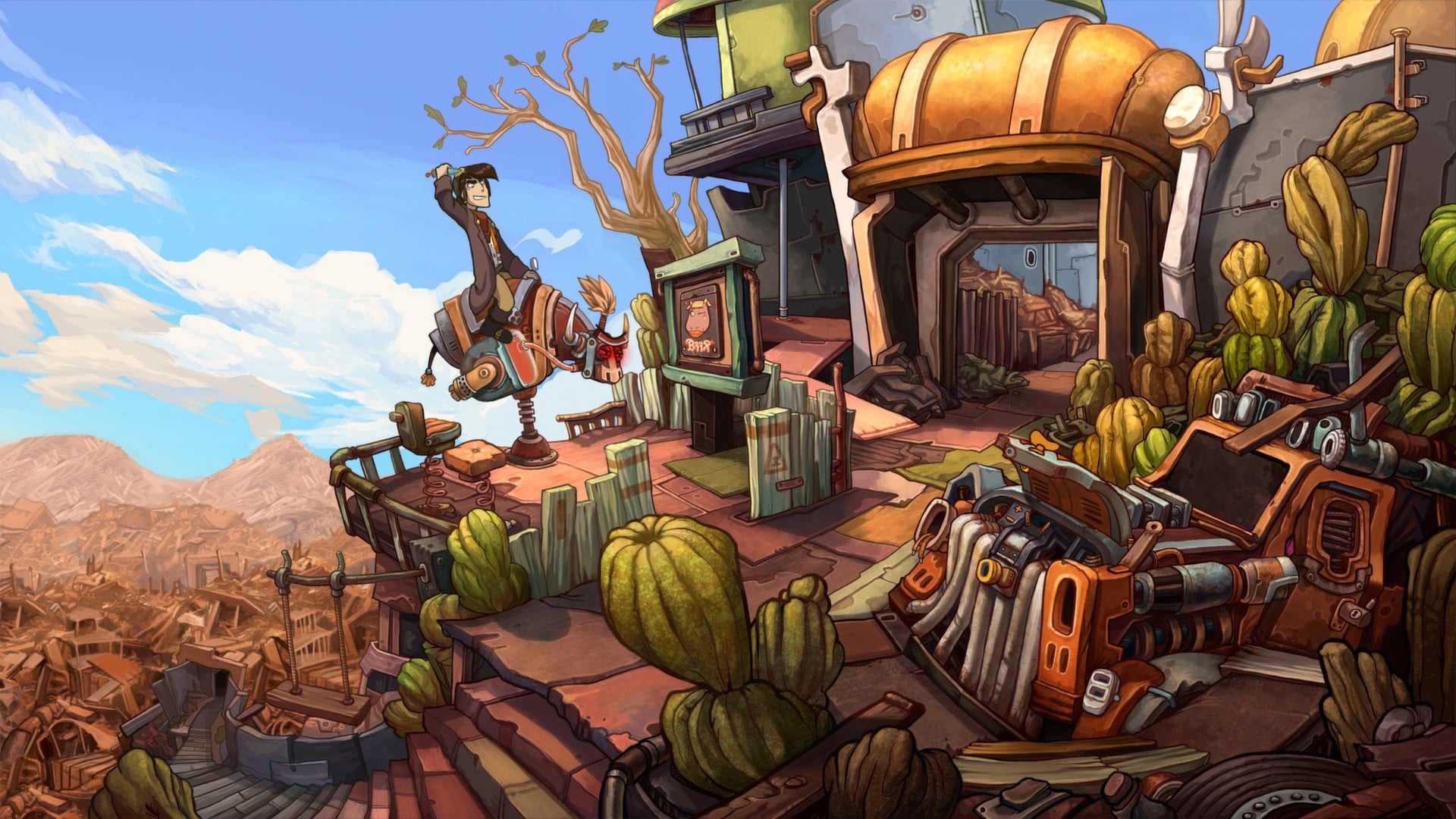 Steam 限時免費領取《Deponia》經典手繪點擊冒險遊戲,在垃圾星球上演的荒誕喜劇 3 Steam 限時免費領取《Deponia》經典手繪點擊冒險遊戲,在垃圾星球上演的荒誕喜劇