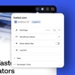 WordPress 官方免費瀏覽器擴充功能，隱藏前台工具列並保留常用捷徑