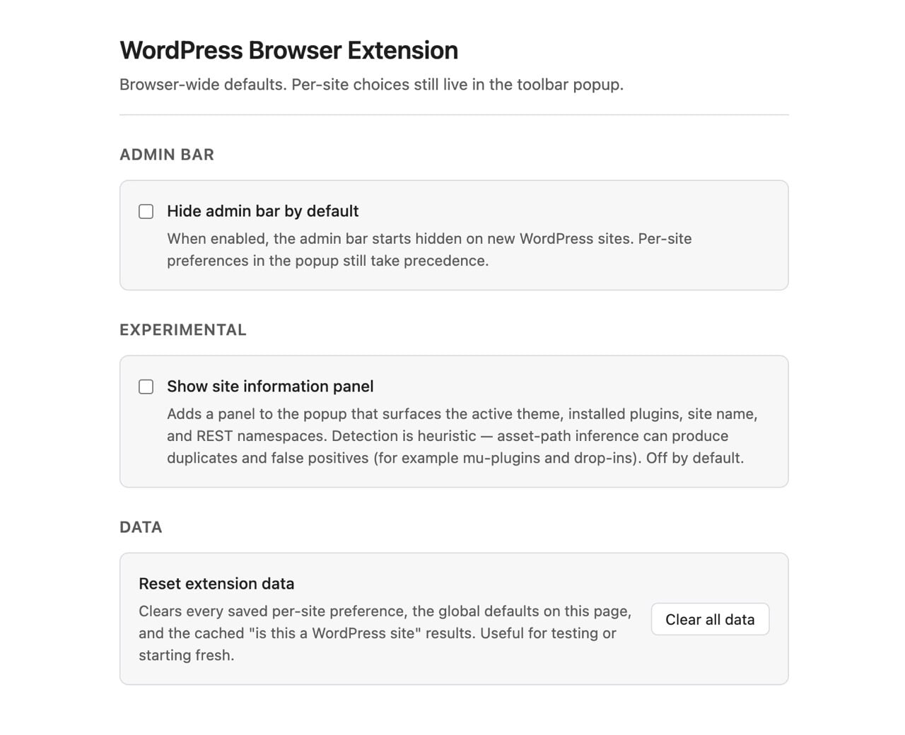 WordPress Browser Extension 官方瀏覽器擴充功能，隱藏前台管理列還能一鍵編輯文章
