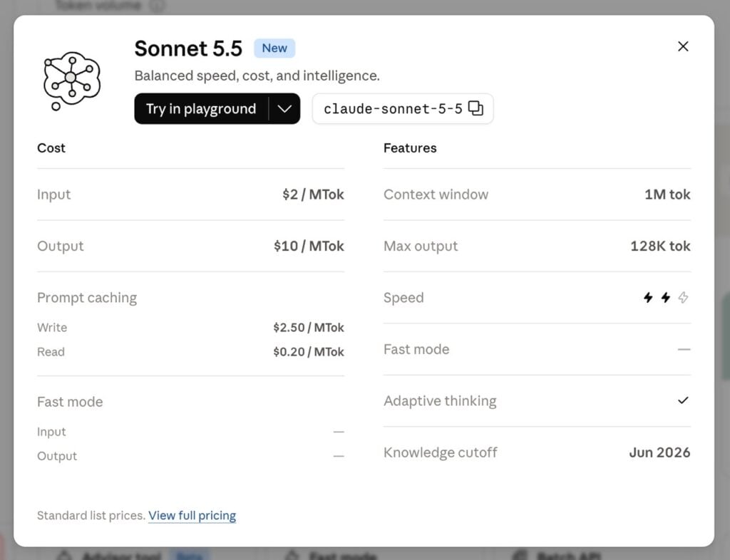Claude Sonnet 5.5 登場!速度快 30% 以上、價格與 Sonnet 5 相同,寫程式表現逼近 Opus 5.5 5 Claude Sonnet 5.5 登場!速度快 30% 以上、價格與 Sonnet 5 相同,寫程式表現逼近 Opus 5.5