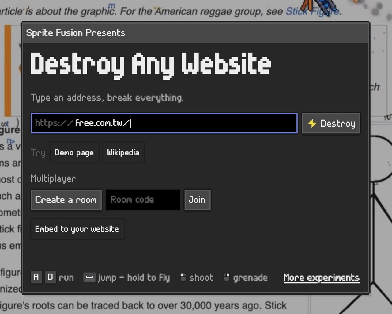 Destroy any website 2.