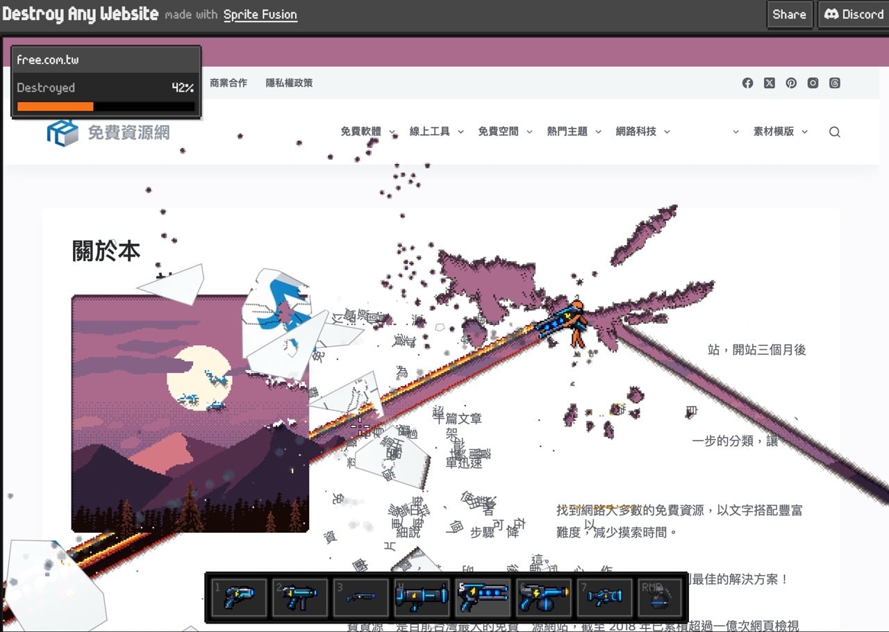 Destroy any website 6.