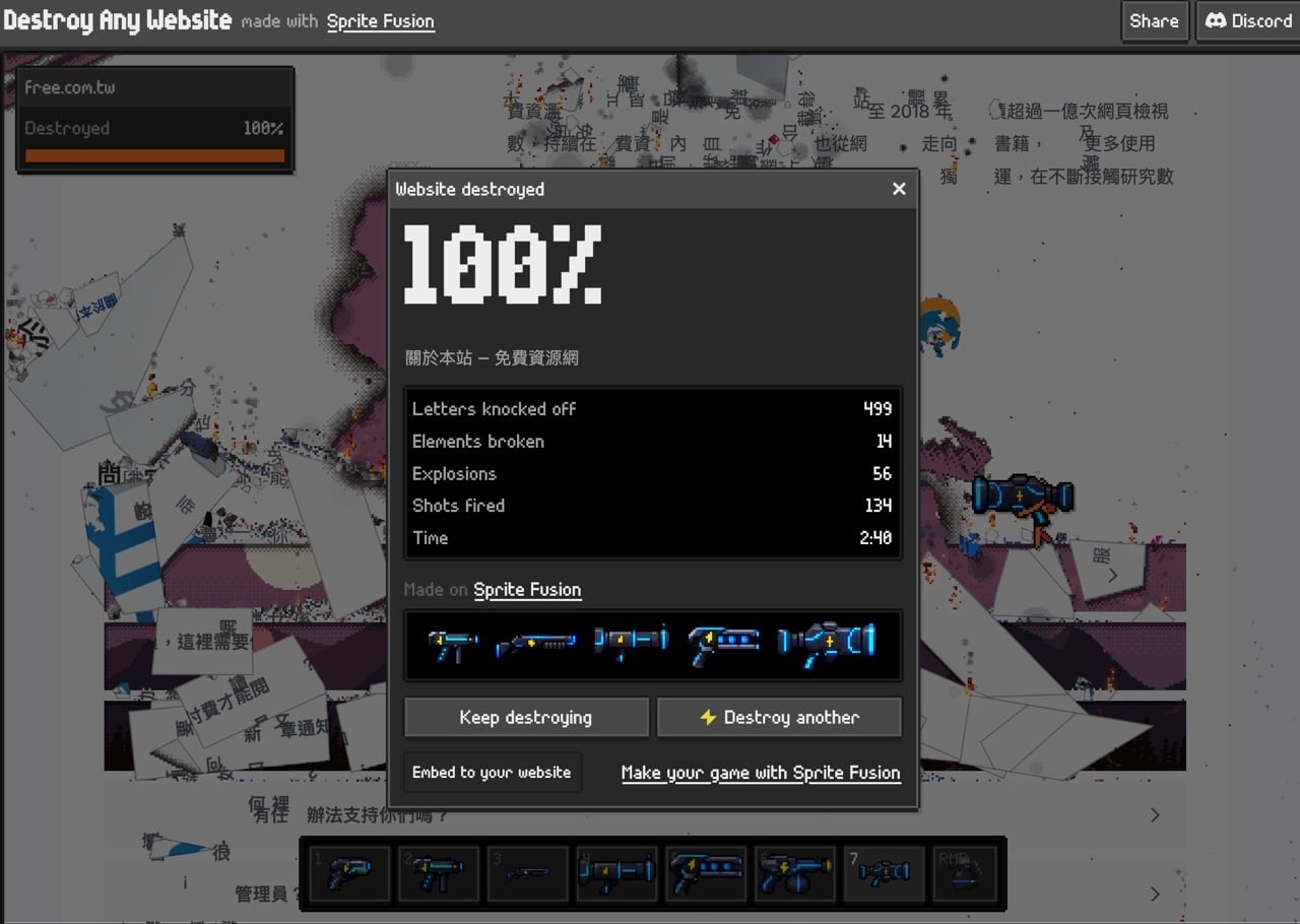 Destroy any website 9.