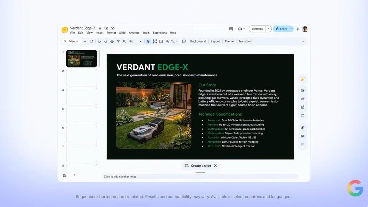 在 Google Slides 或 Docs 中直接用 Google Pics 編輯圖片