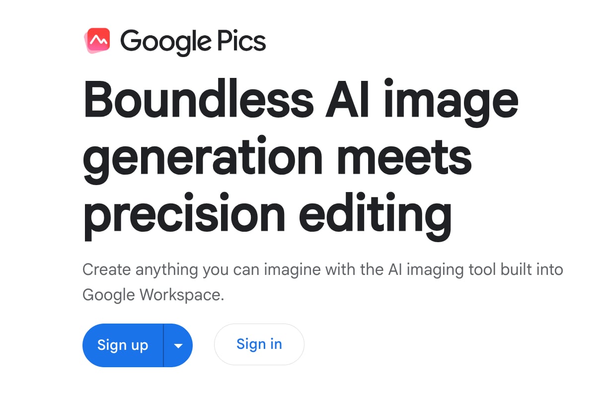 Google Pics 登場！Workspace 內建 AI 修圖工具，用 Nano Banana 精準生成與編輯圖片