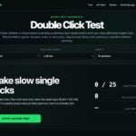 滑鼠左鍵會連點？ReactionMetric Double Click Test 免費線上檢測，產出可複製診斷報告
