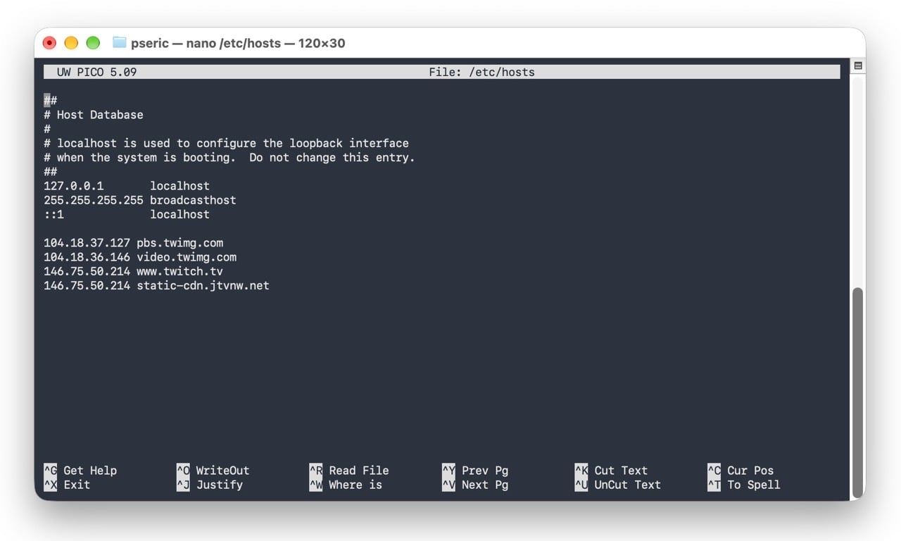 hinet-fastly-slow-fix-6.jpg Mac 終端機用 nano 編輯 /etc/hosts