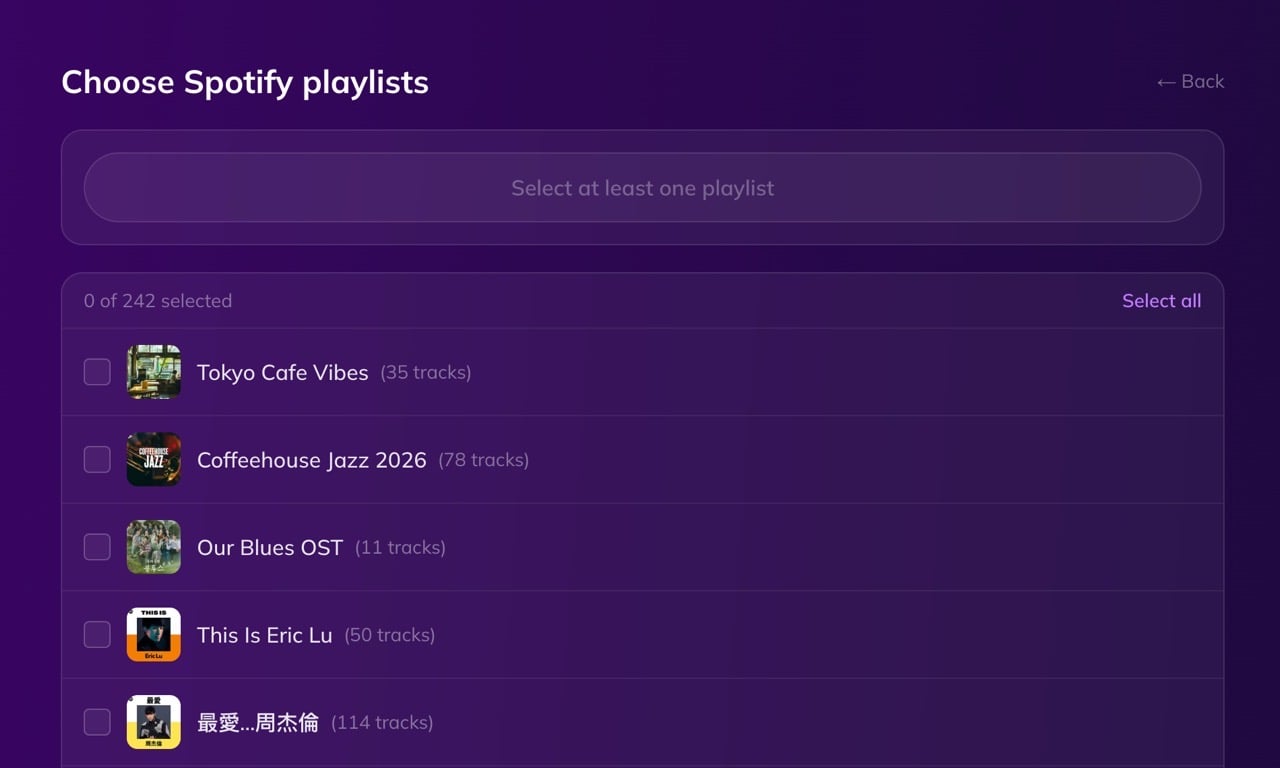 paradify-9.jpg Paradify 選擇 Spotify 播放清單
