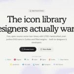 Reicon 免費開源圖示庫，2,600 多個手繪 SVG 圖示支援 React、Vue、Figma 等主流框架