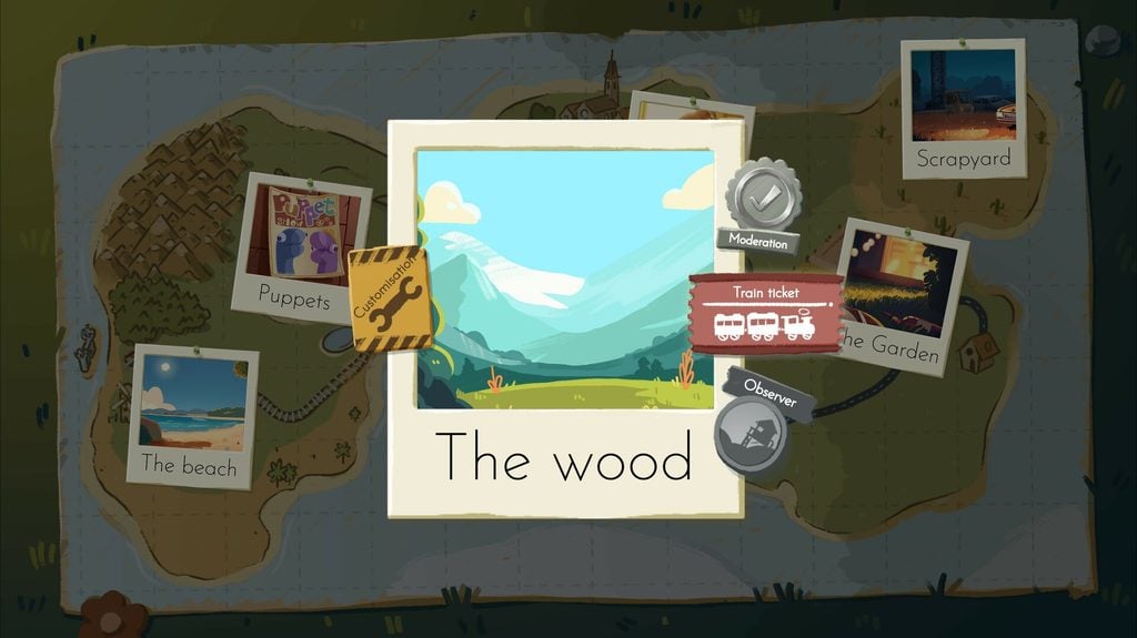 場景選擇畫面（The wood）