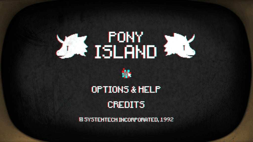 Steam 限時免費領取《Pony Island》,得自己動手修程式碼的心理驚悚解謎遊戲 1 Pony Island 遊戲主畫面