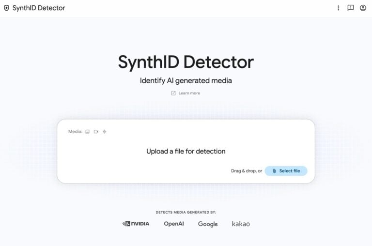 SynthID Detector 免費開放所有人使用!上傳圖片、影片、音訊查 AI 隱形浮水印 1 SynthID Detector 免費開放所有人使用!上傳圖片、影片、音訊查 AI 隱形浮水印